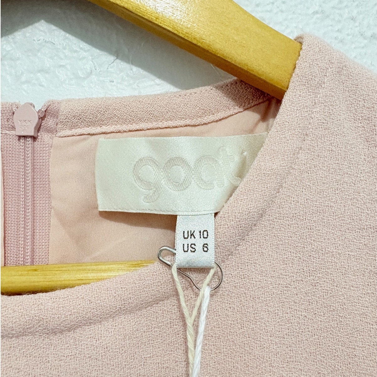 Nwt Goat Baby Pink Wool Dress Geranium Career Work Preppy Jackie O — image 3 of 7
